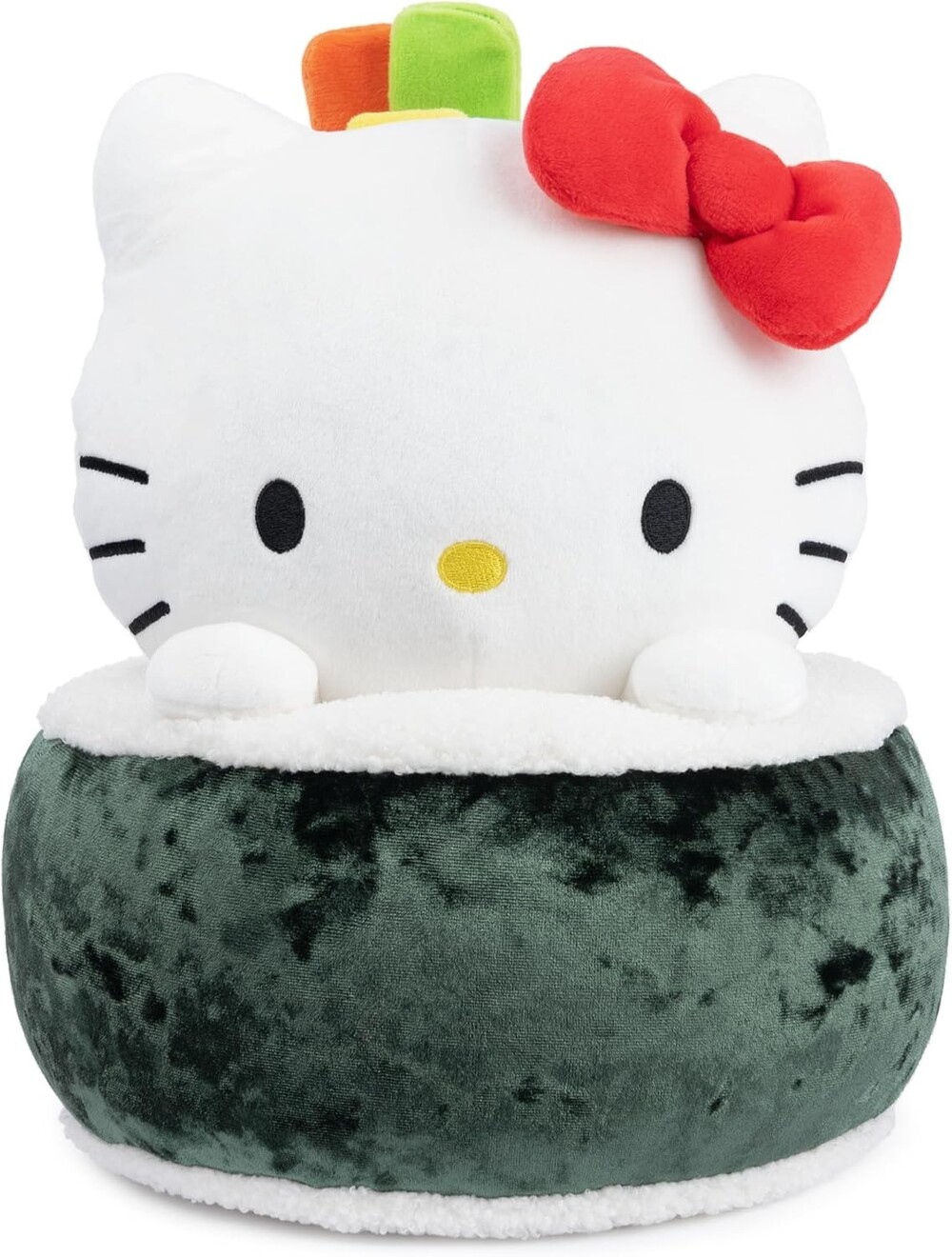 GUND Sanrio Hello Kitty Sushi Plush Premium Stuffed Animal Green White 10"
